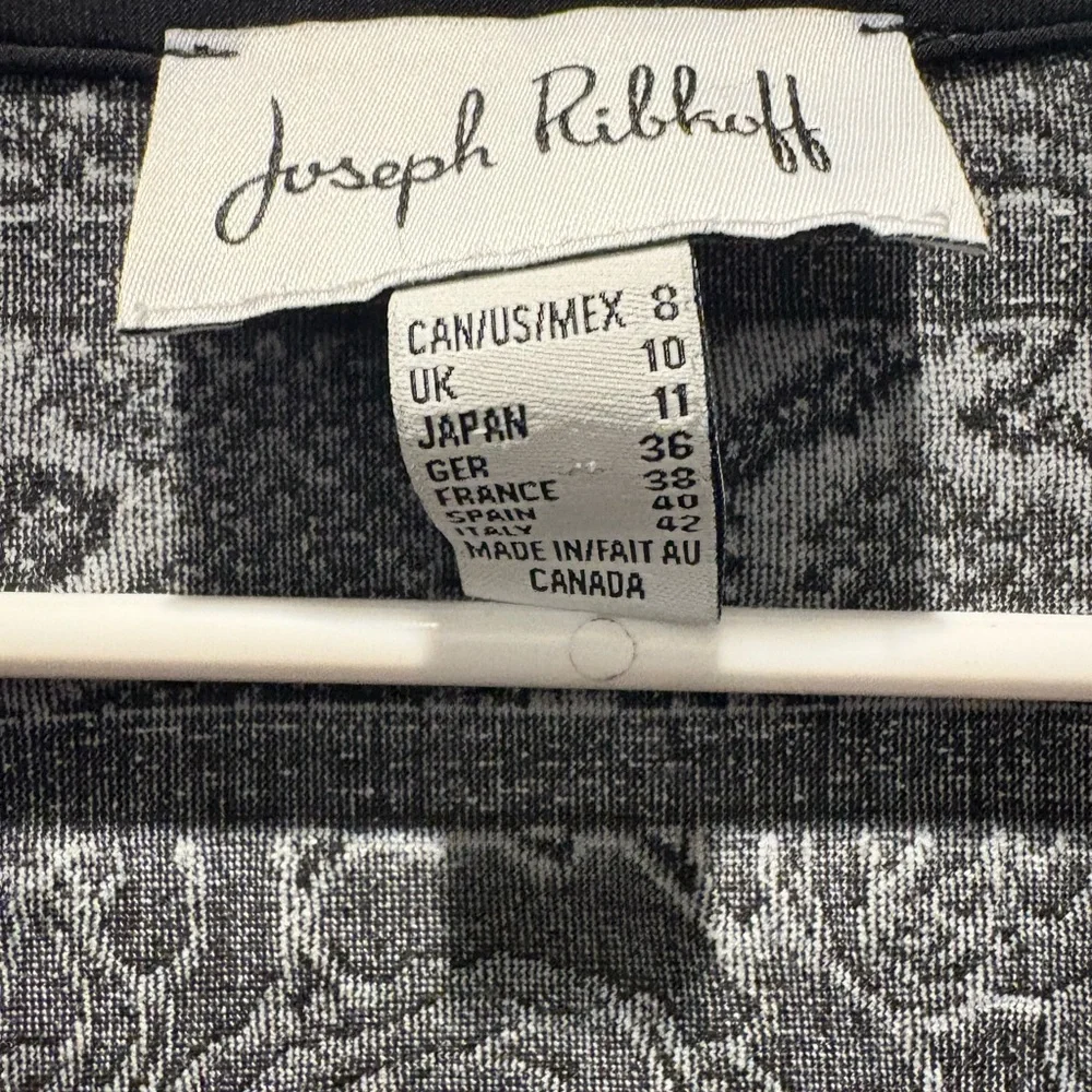 Joseph Ribkoff jacket blazer black and white - Picture 3 of 3
